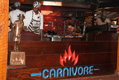 The carnivore restaurant Nairobi